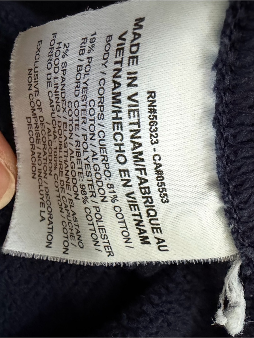 Nike Men's Dark Blue Pullover Hoodie with Swoosh - Picture 10 of 11